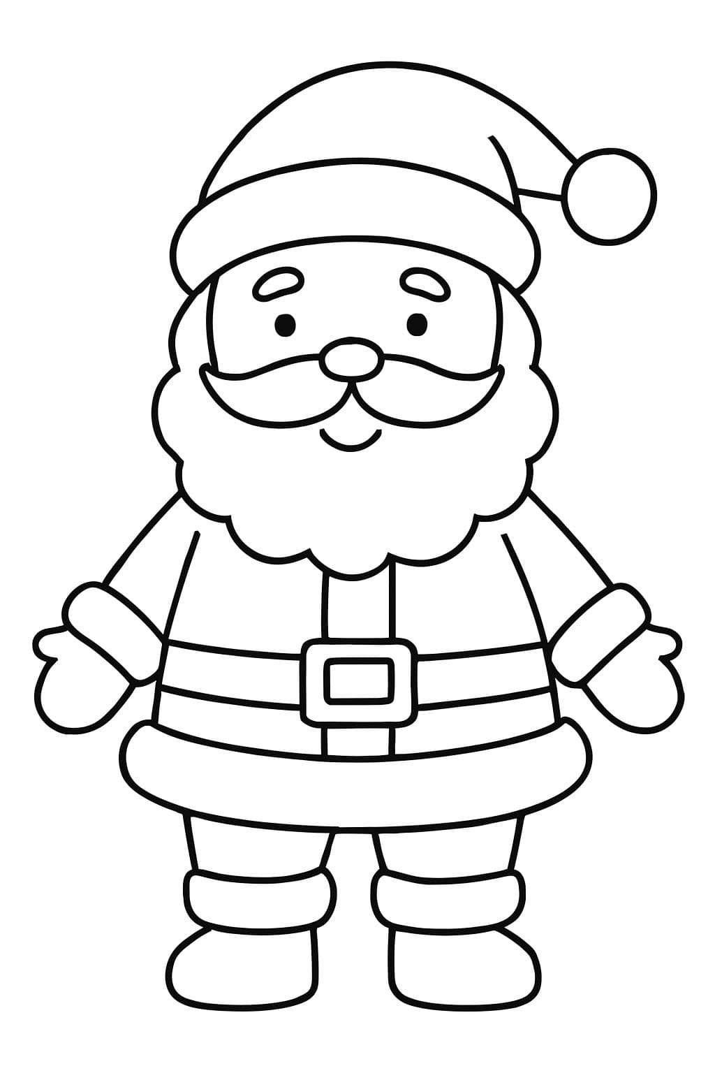 Kerstman gratis simpel