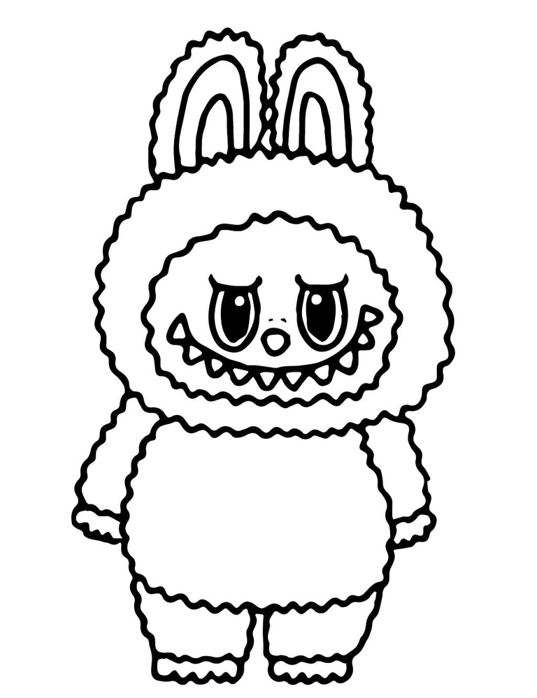 Labubu gratis afdrukbaar