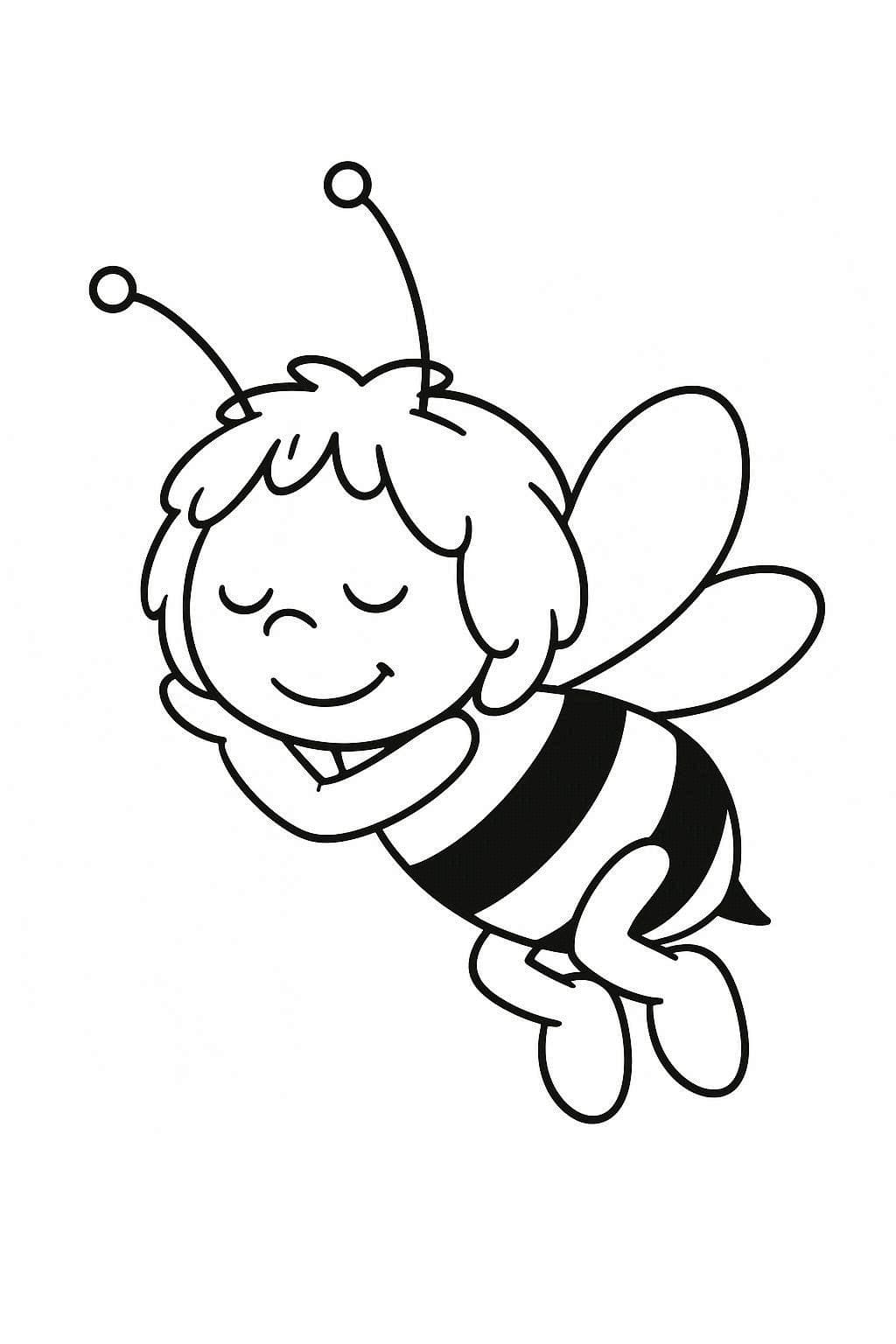 Maja de Bij afdrukbaar simpel