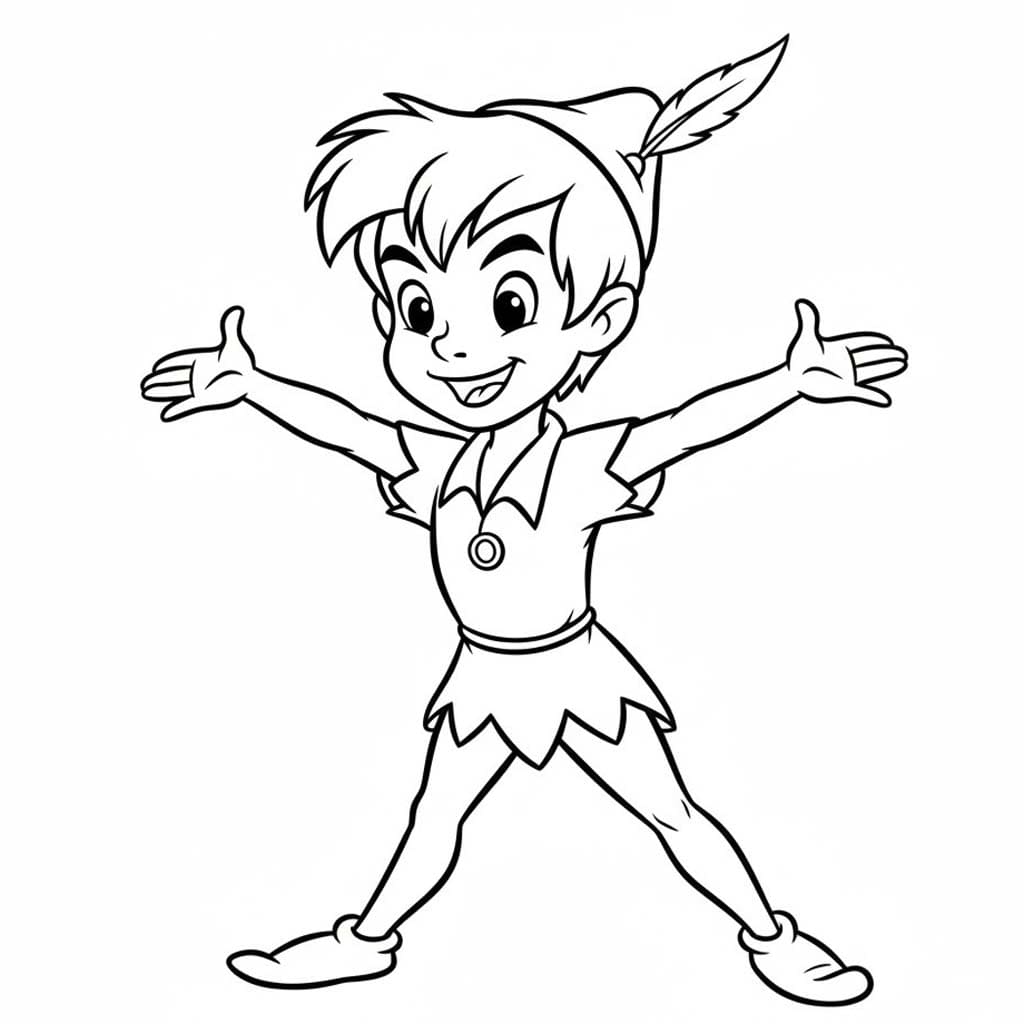 Peter Pan afdrukbaar simpel