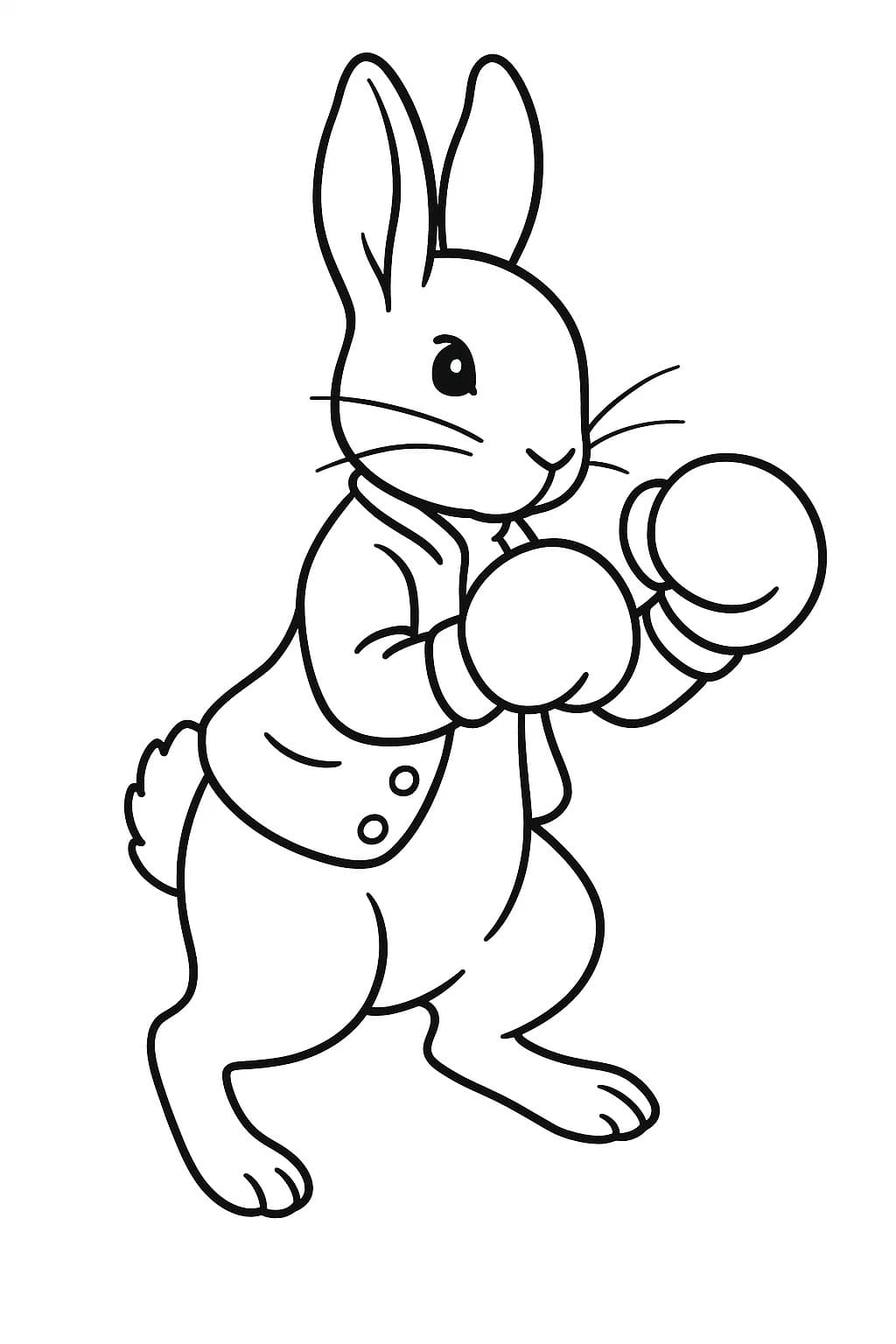 Pieter Konijn afdrukbaar simpel