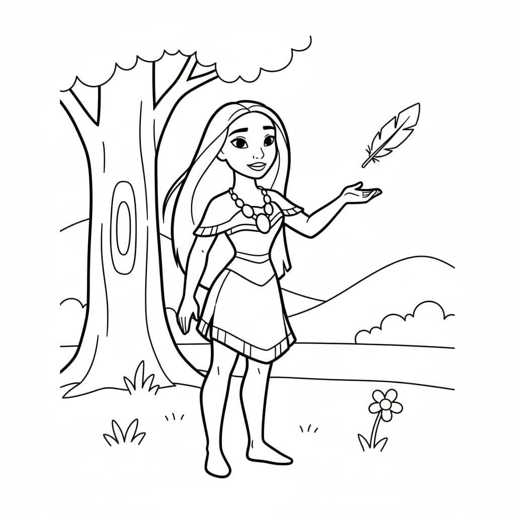 Pocahontas gratis afdrukbaar