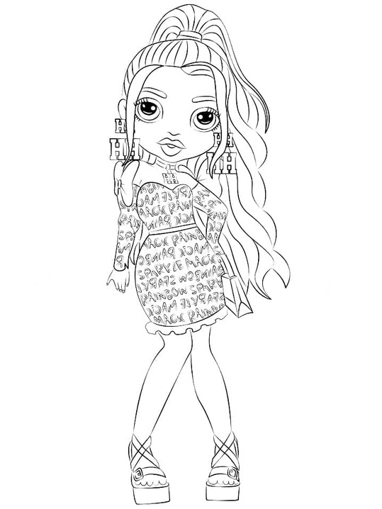 Rainbow High afdrukbaar voor kinderen