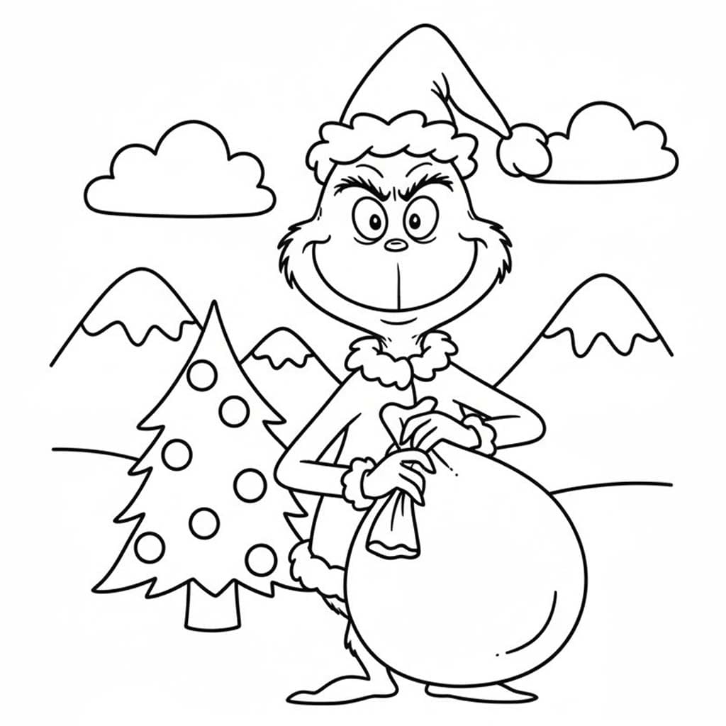 Tekenen Grinch 1