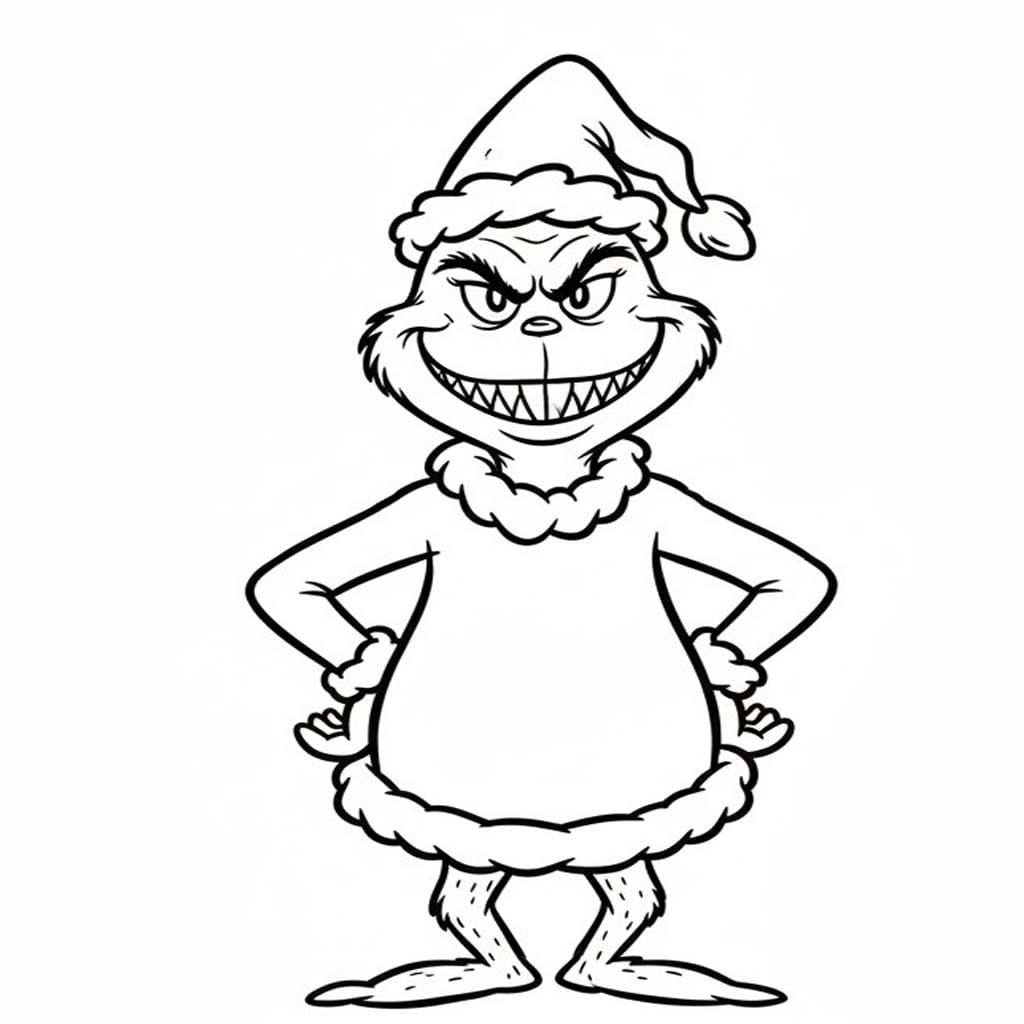 Tekenen Grinch 8