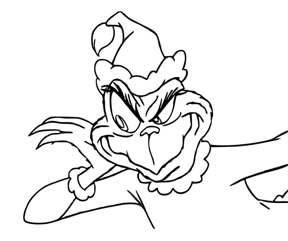 Tekenen Grinch gratis basis