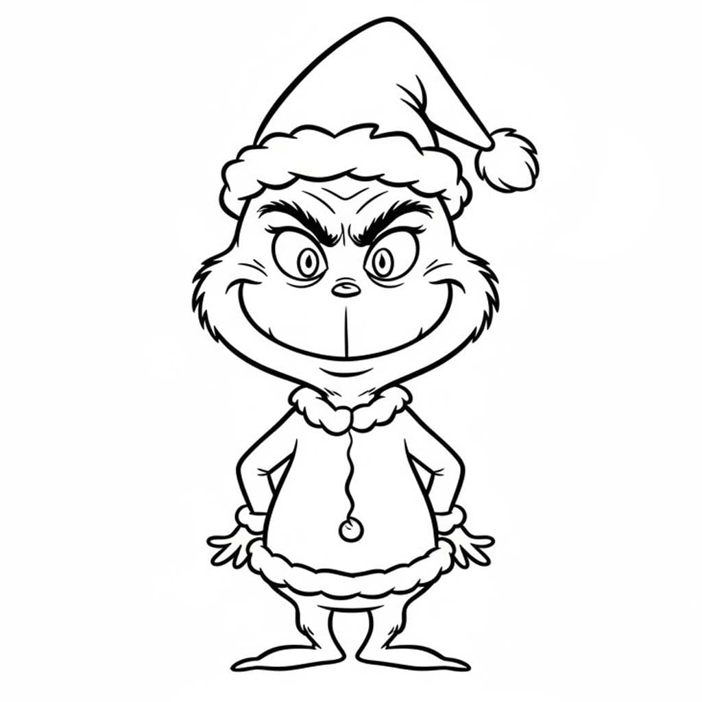Tekenen Grinch gratis