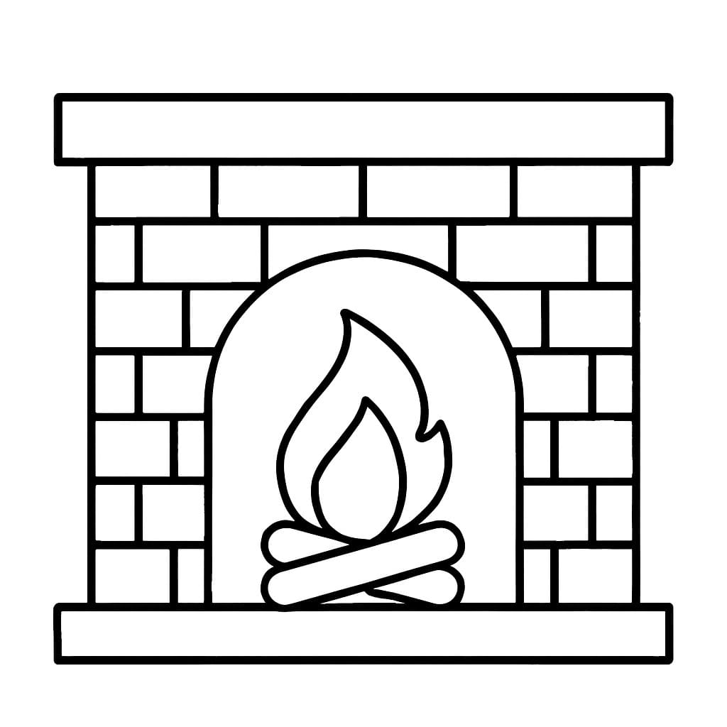 Tekenen Haard gratis afdrukbaar