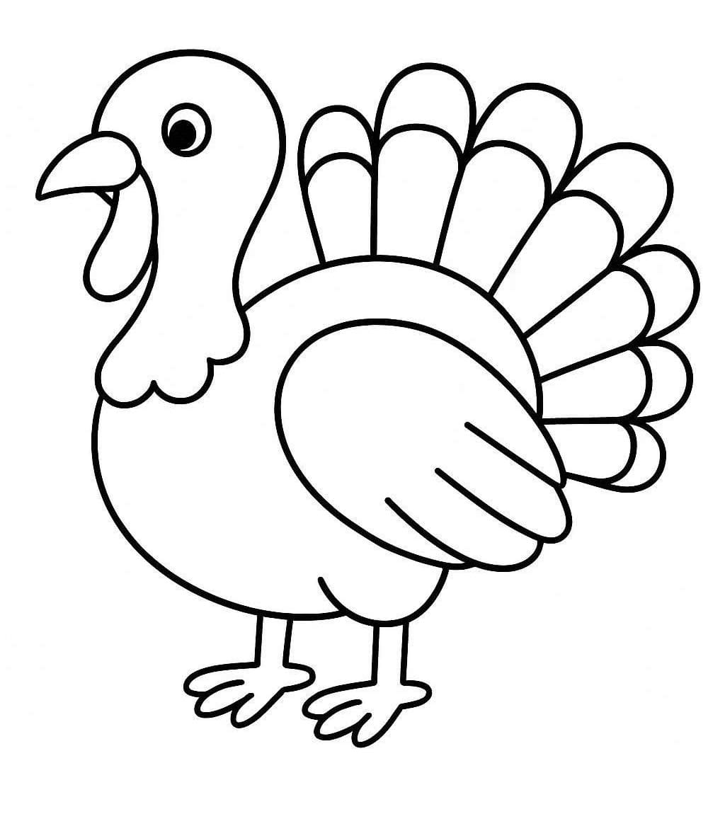 Tekenen Kalkoen afdrukbaar