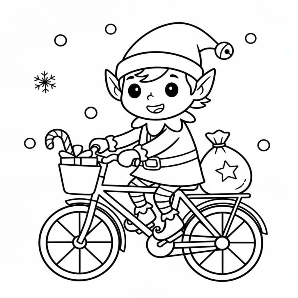 Tekenen Kerstelf basis