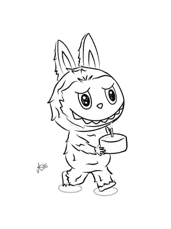 Tekenen Labubu afdrukbaar