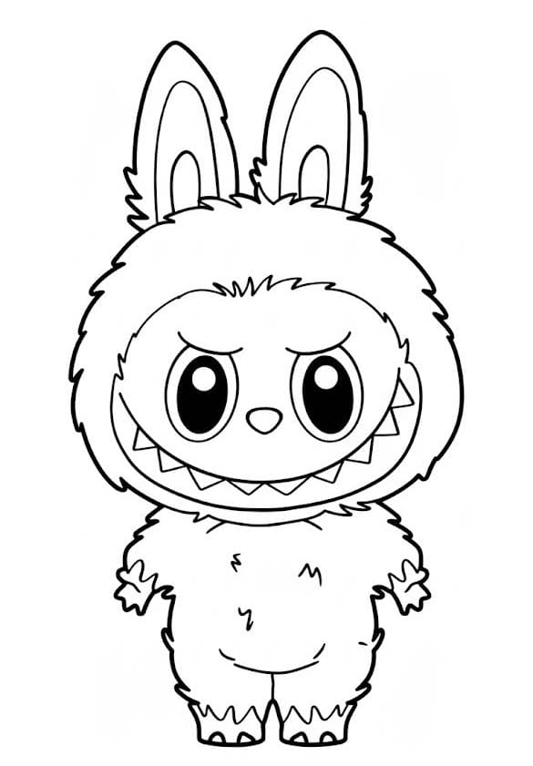 Tekenen Labubu gratis simpel