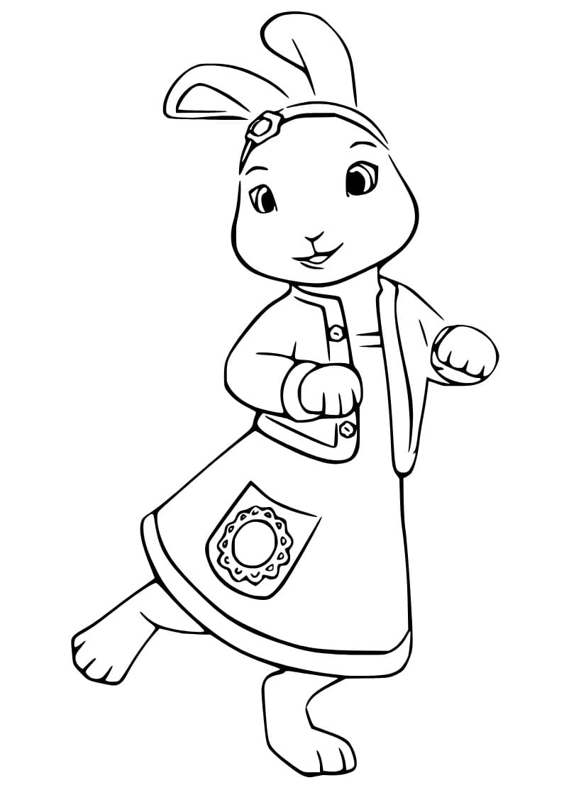 Tekenen Pieter Konijn gratis afdrukbaar