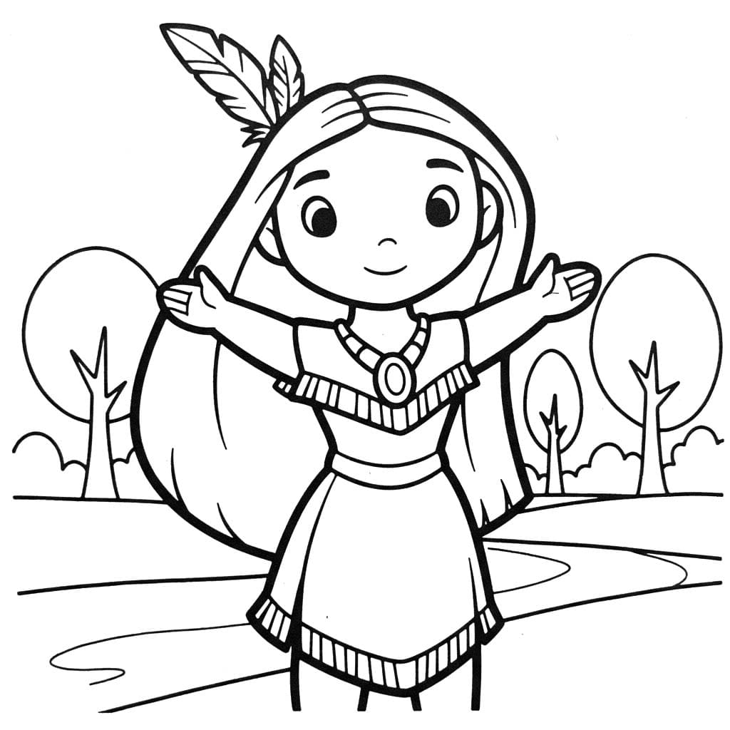 Tekenen Pocahontas 3