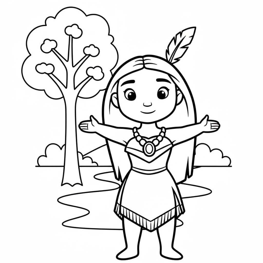 Tekenen Pocahontas 5