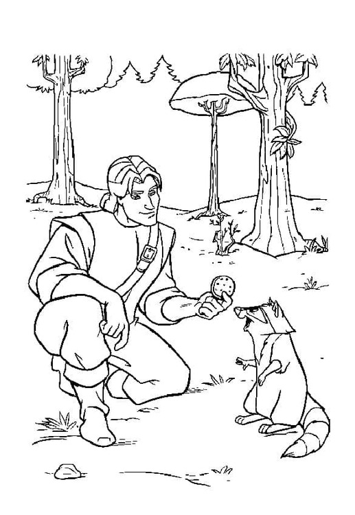 Tekenen Pocahontas simpel