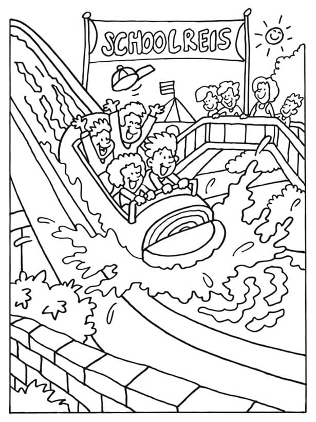 Tekenen Pretparken afdrukbaar