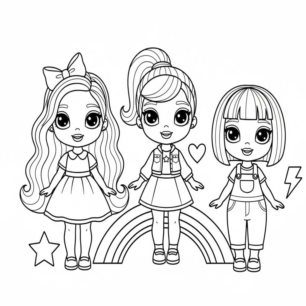 Tekenen Rainbow High 6