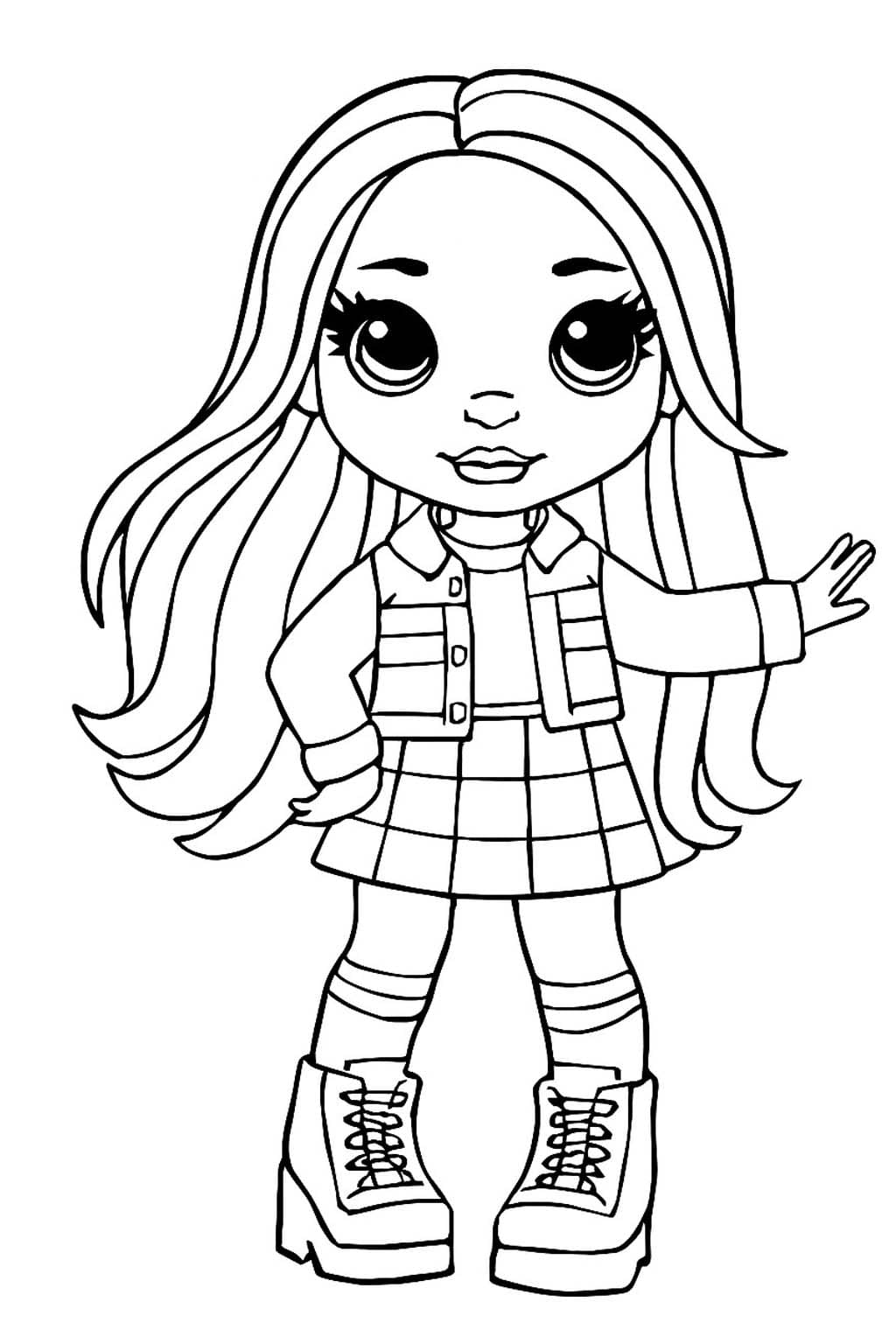 Tekenen Rainbow High afdrukbaar