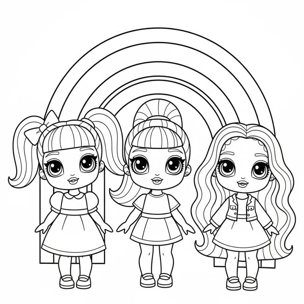 Tekenen Rainbow High gratis afdrukbaar