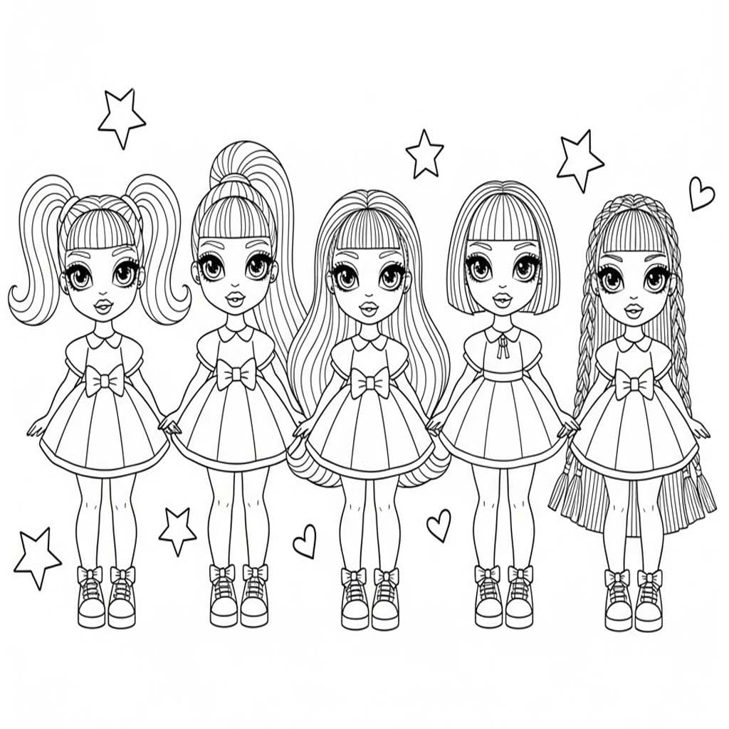 Tekenen Rainbow High gratis