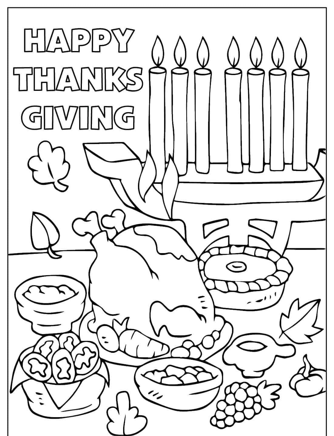 Tekenen Thanksgiving 6