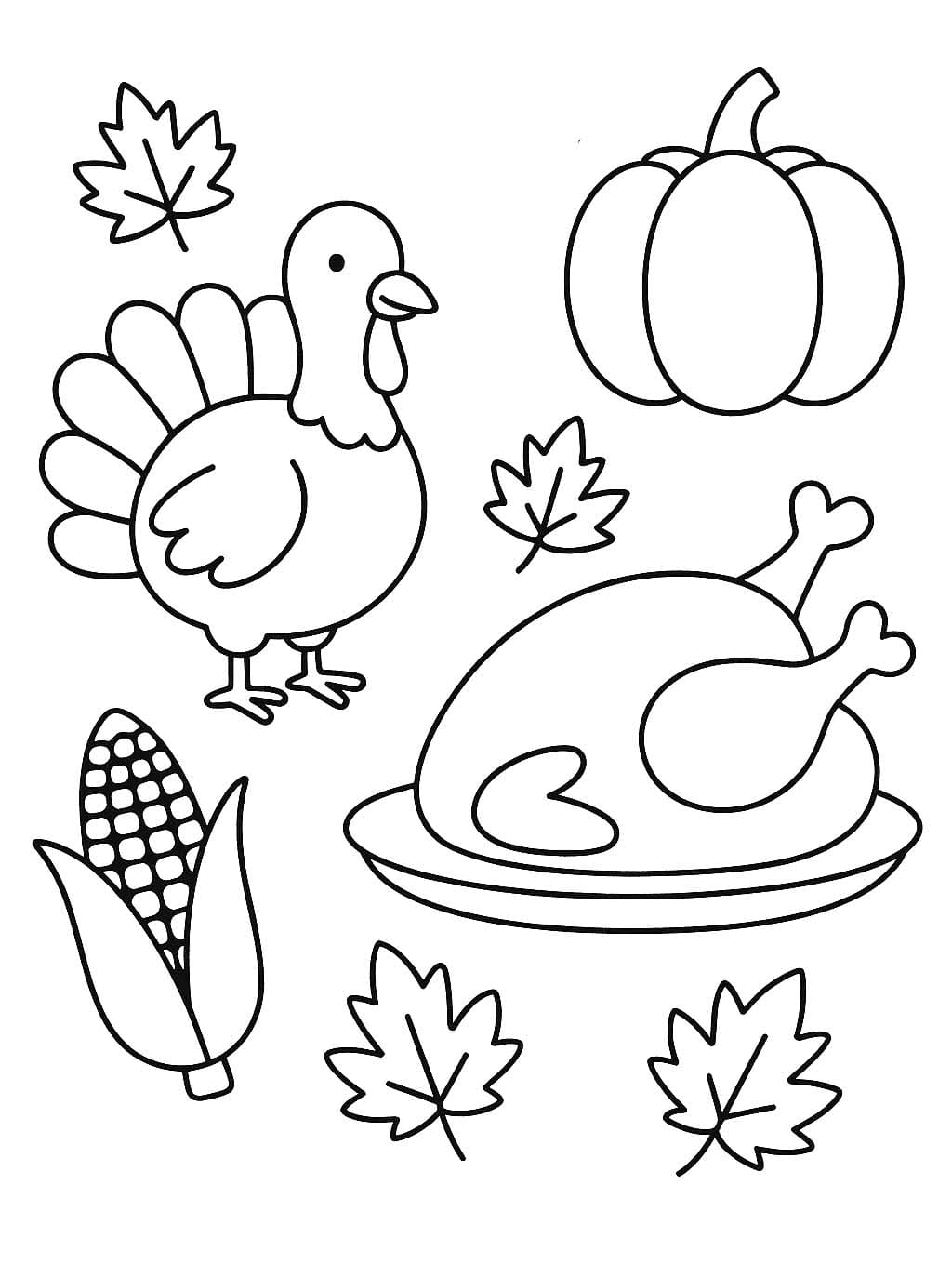 Tekenen Thanksgiving gratis basis