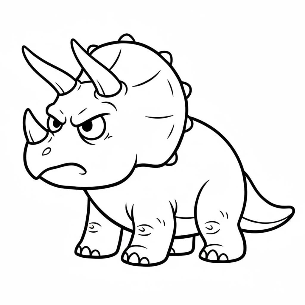 Tekenen Triceratops 1