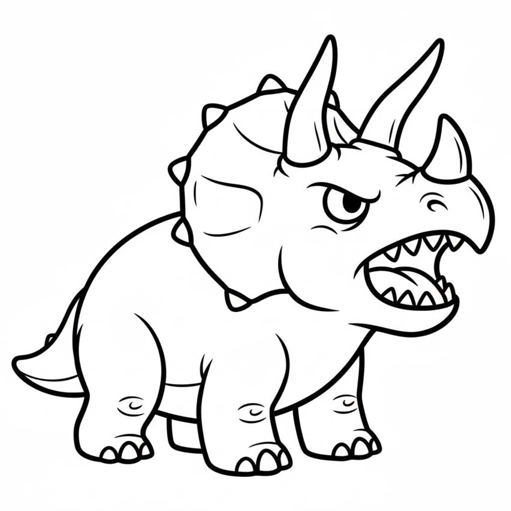 Tekenen Triceratops 2