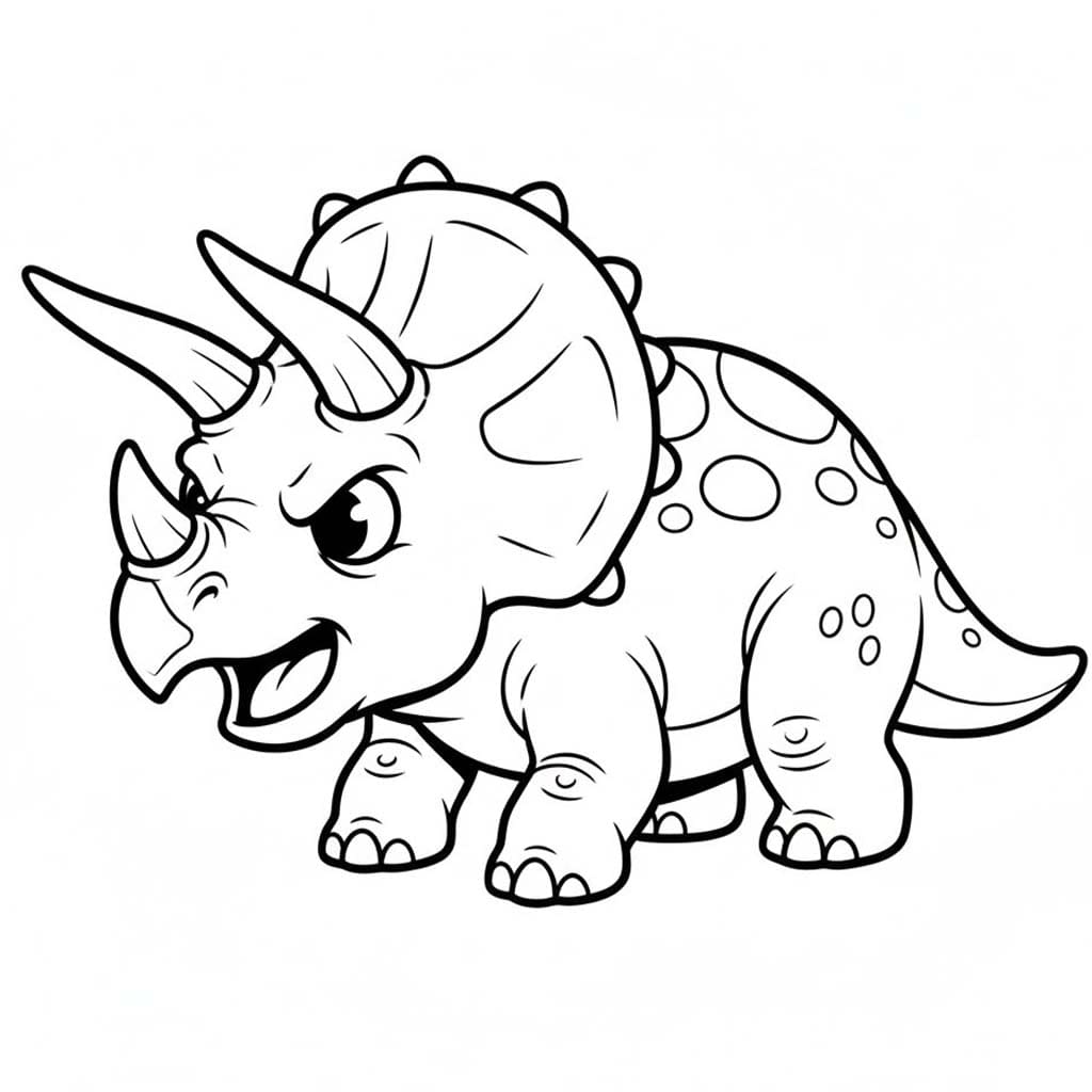 Tekenen Triceratops 5