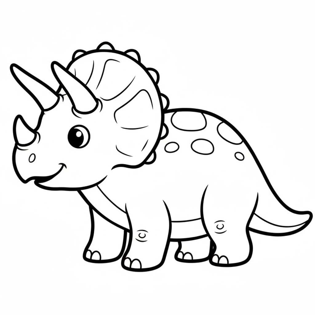 Tekenen Triceratops 7