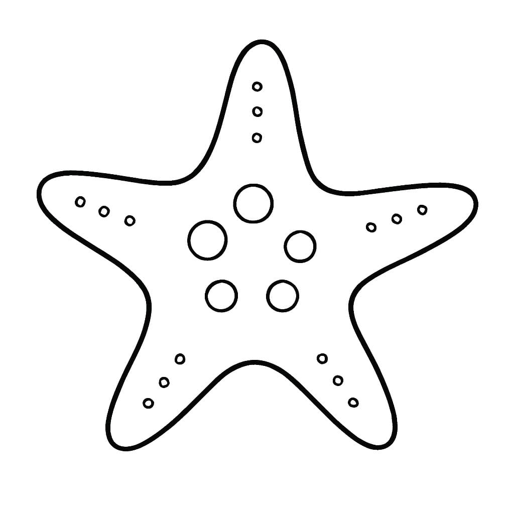 Tekenen Zeester eenvoudig