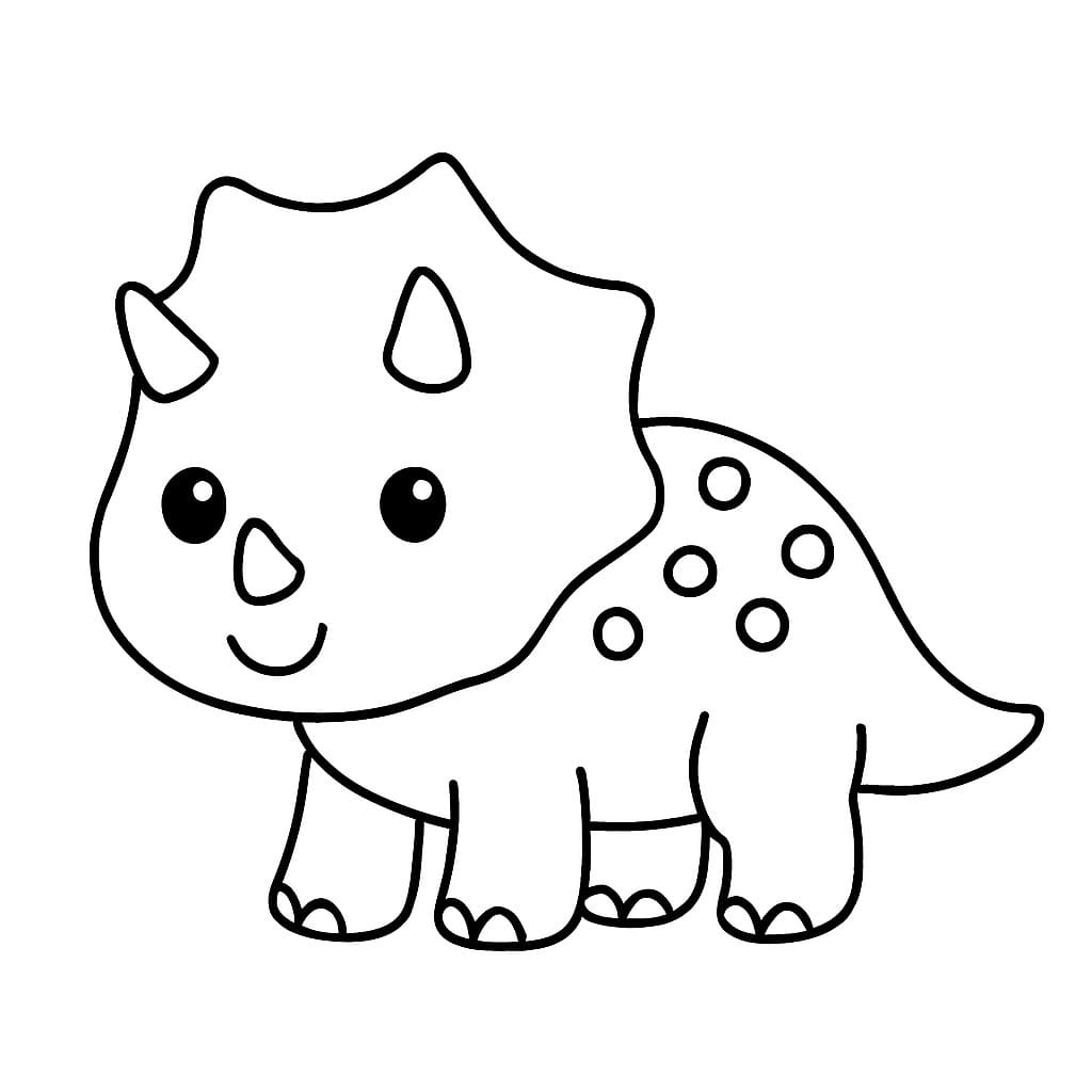Triceratops afdrukbaar