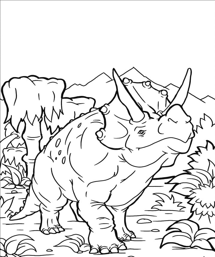 Triceratops gratis simpel