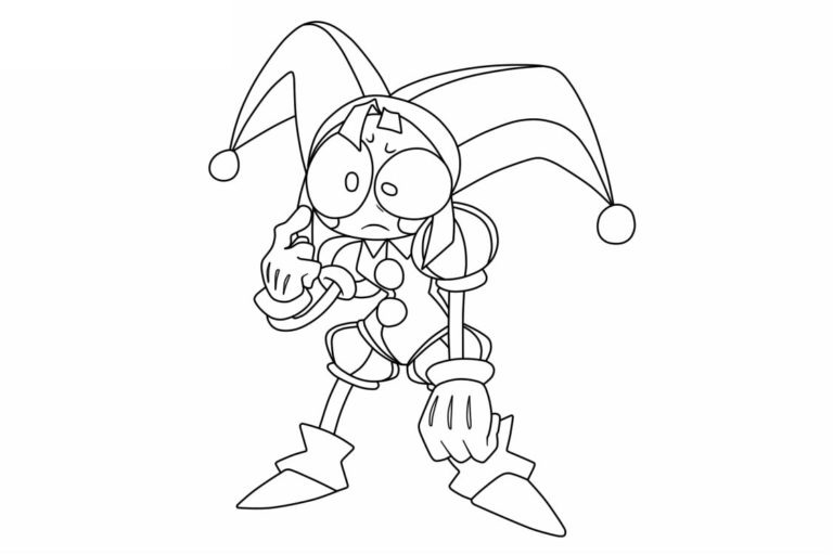 Afbeelding Pomni gratis afdrukbaar