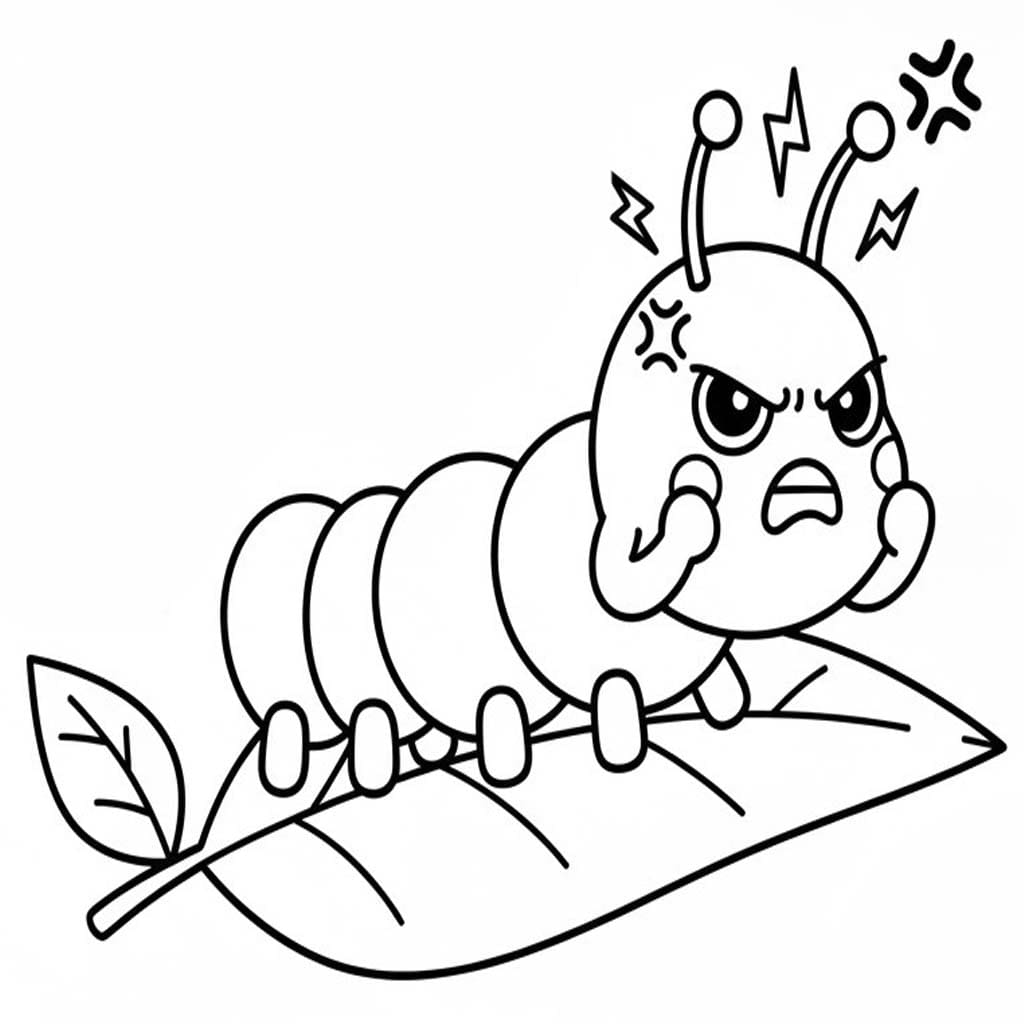 Afbeelding Rups afdrukbaar