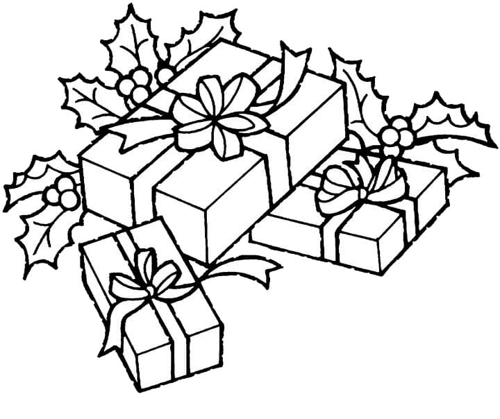 Kerstcadeau afdrukbaar eenvoudig