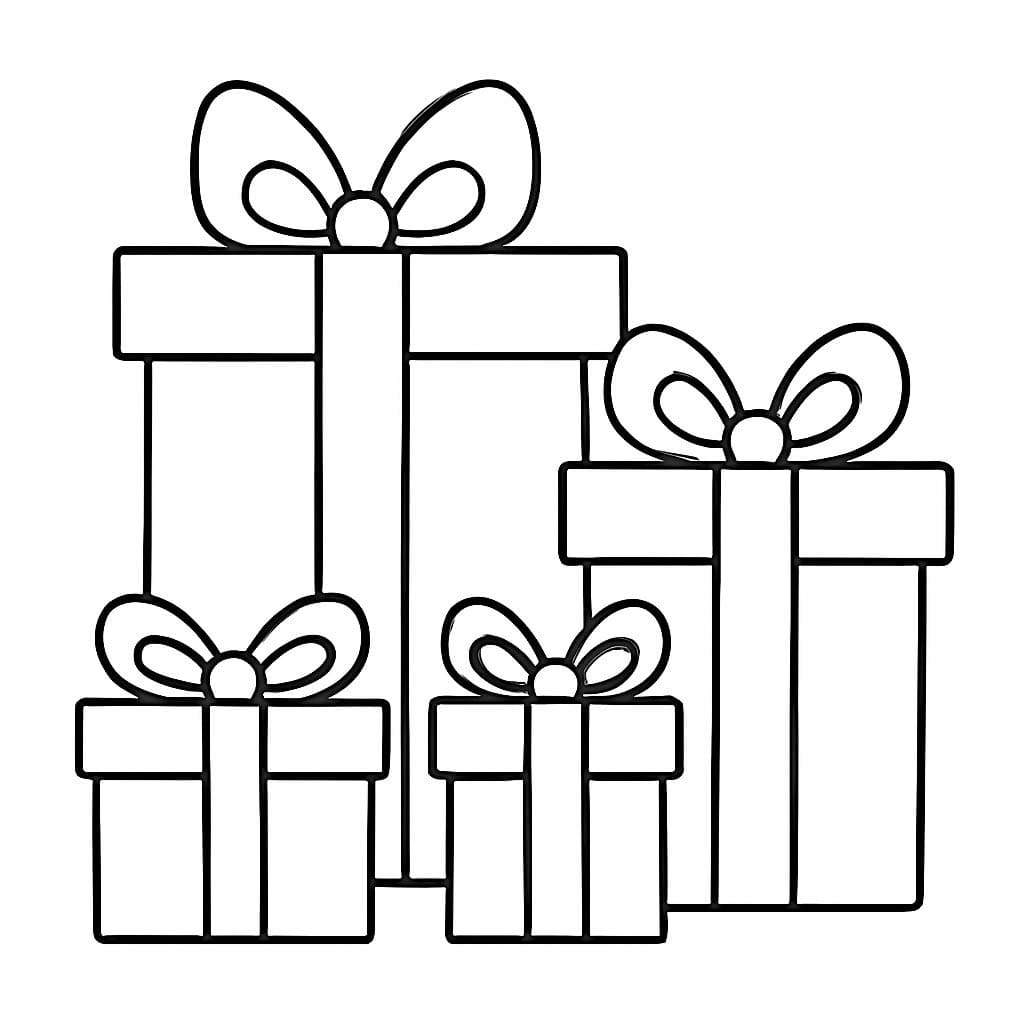 Kerstcadeau afdrukbaar voor kinderen