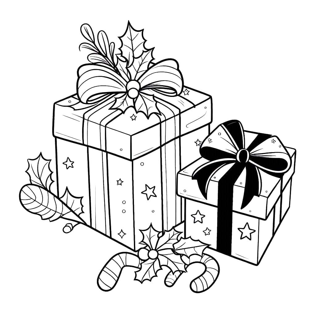 Kerstcadeau gratis afdrukbaar