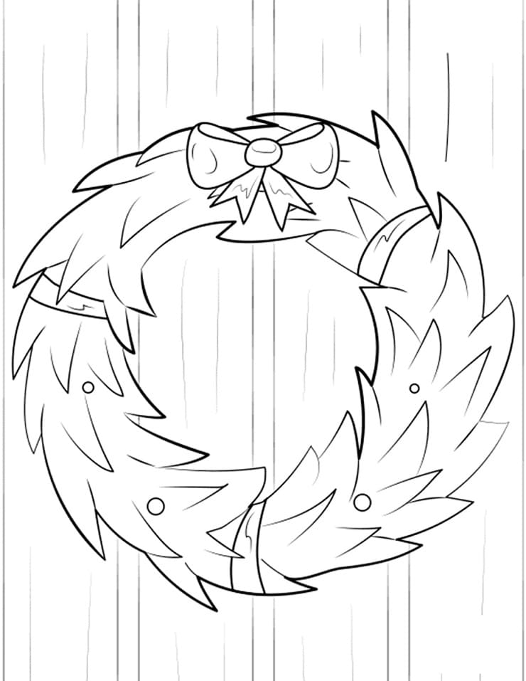 Kerstkrans afdrukbaar