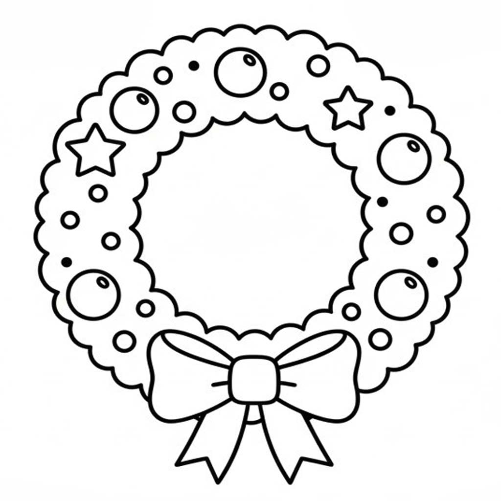 Kerstkrans gratis eenvoudig