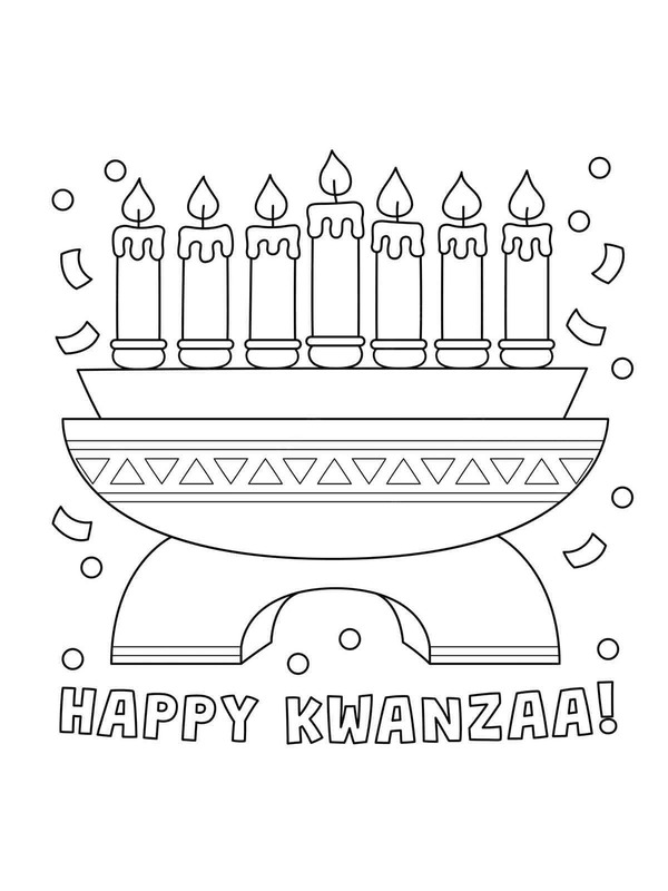 Kwanzaa gratis afdrukbaar simpel