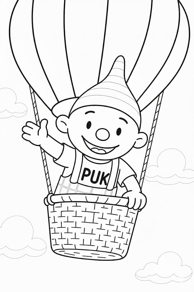 Puk afdrukbaar voor kinderen