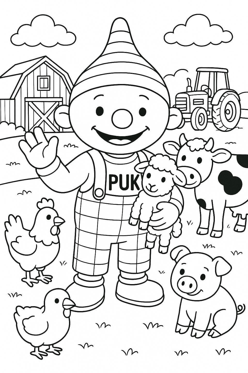 Puk gratis afdrukbaar eenvoudig