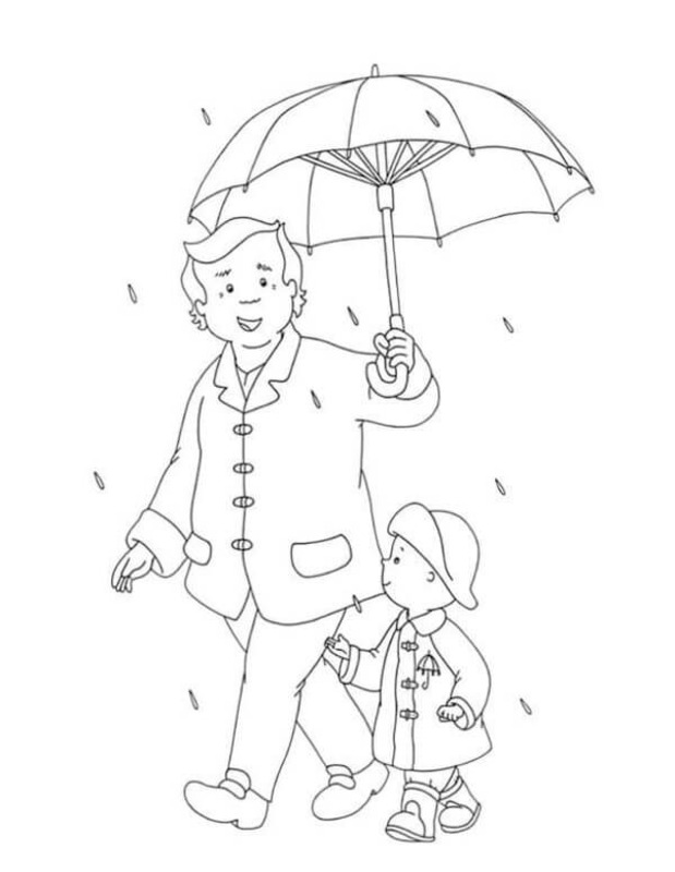 Regen afdrukbaar simpel