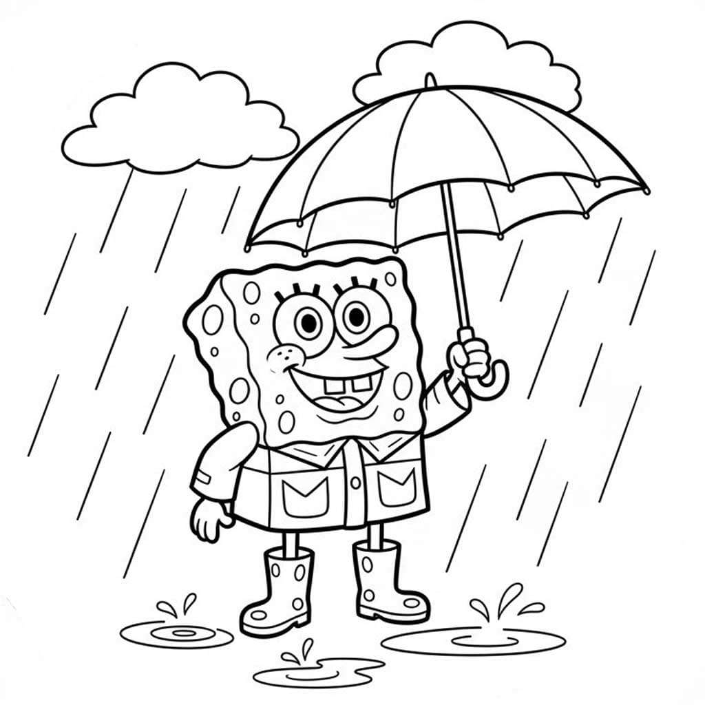 Regen gratis afdrukbaar voor kinderen