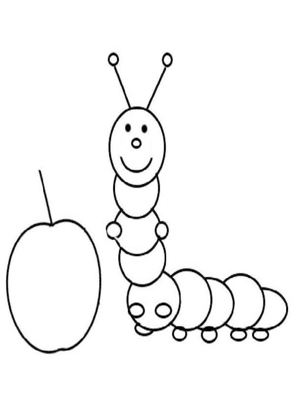 Rups afdrukbaar simpel