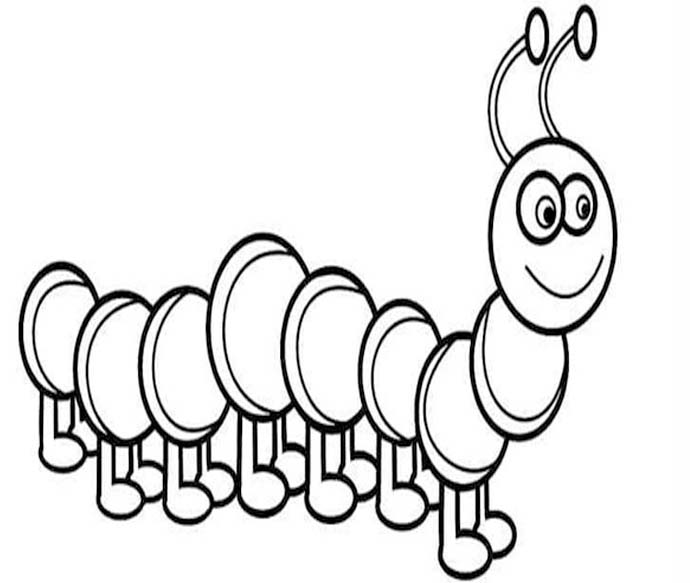 Rups gratis afdrukbaar eenvoudig