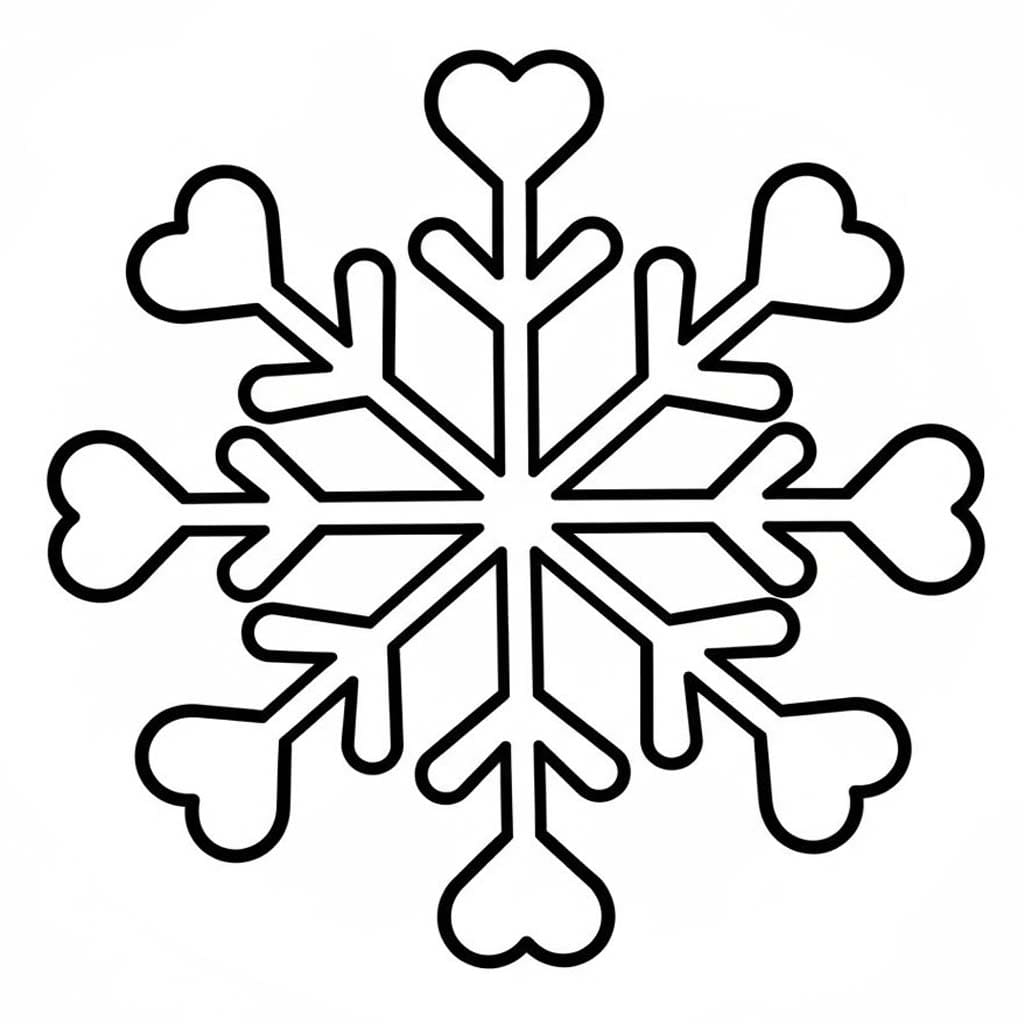 Sneeuwvlok gratis simpel