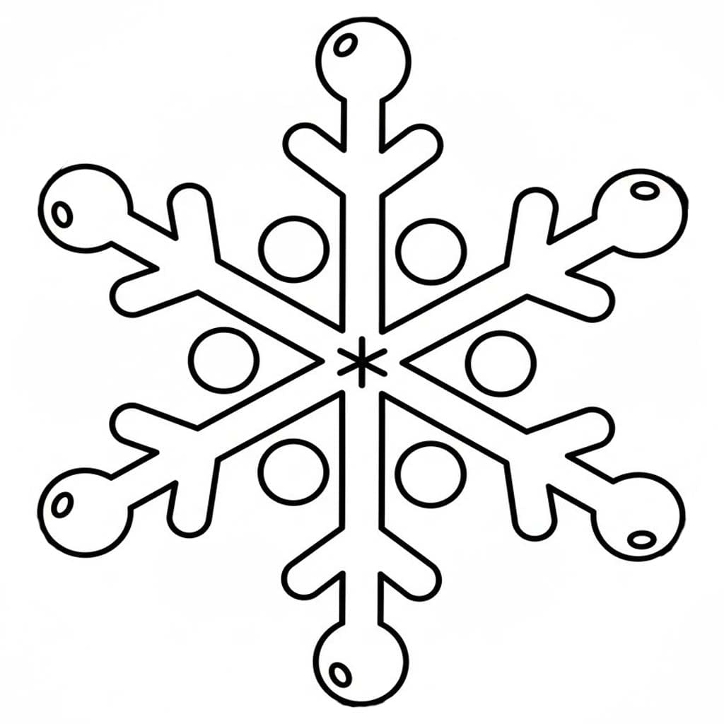 Sneeuwvlok gratis voor kinderen